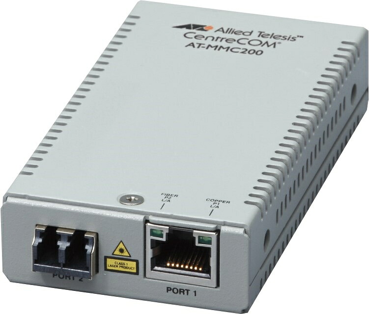 【新品/取寄品/代引不可】AT-MMC200/LC-N5アカデミック[10/100TX x1、100FX(LC)x1(最長2km)(デリバリースタンダード保守5年付)] 4566RN5