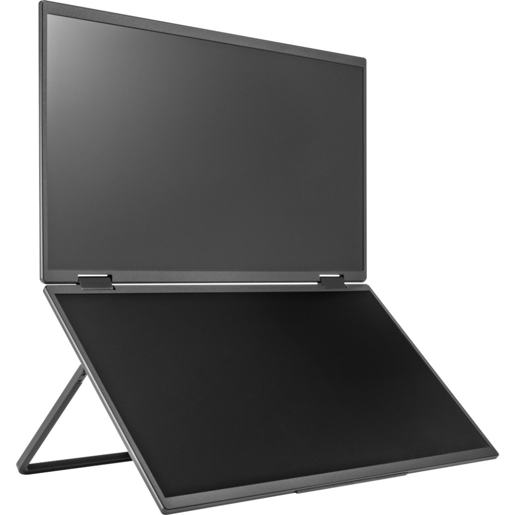 【新品/取寄品/代引不可】15.6型 2画面 盛りだくさん固定ディスクデュアルモバイルディスプレイ PTF-M156DS