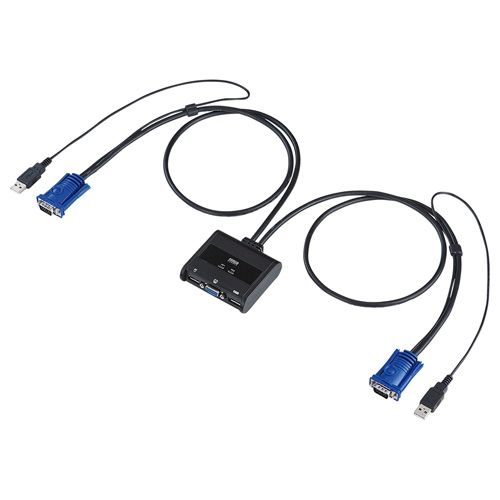 【新品/取寄品/代引不可】パソコン自動切替器(2:1) SW-KVM2UUN