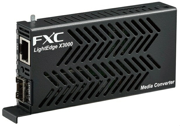 【新品/取寄品/代引不可】10/100/1000BASE-T to 100BASE-FX/1000BASE-X(SFP)メディアコンバータ LEX3851-1F 87,540円