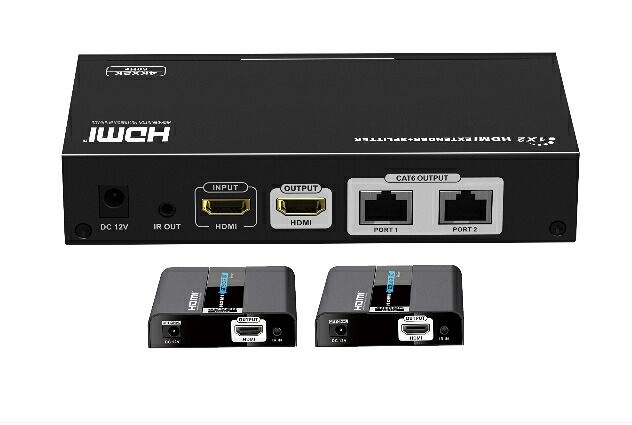 【新品/取寄品/代引不可】1入力2出力 HDMI延長分配器 UHDEX-1260M｜ Ｏutlet Ｐlaza
