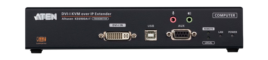 【新品/取寄品/代引不可】DVI-Iシングル見せびらかす IP-KVMトランスミッター(デュアルワット数/ローカルエリアネットワーク相応う) KE6900AIT/ATEN
