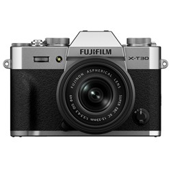 FUJIFILM X-T30 III XC13-33粍水晶体一揃いの道具 しろがね色 富士写真フィルム 鏡鑑レスデジタルカメラ