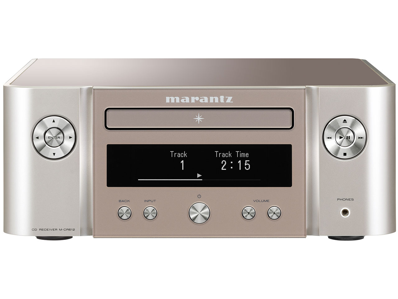 marantz HEOS相応う網状組織CD受信システム M-CR612/FN しろがね色ゴールド マランツ