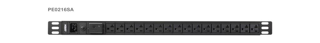 【新品/取寄品/代引不可】ラック用電源タップ(0U/20A/16ポート/サージ保護回路付き) PE0216SA/ATEN｜ Ｏutlet Ｐlaza