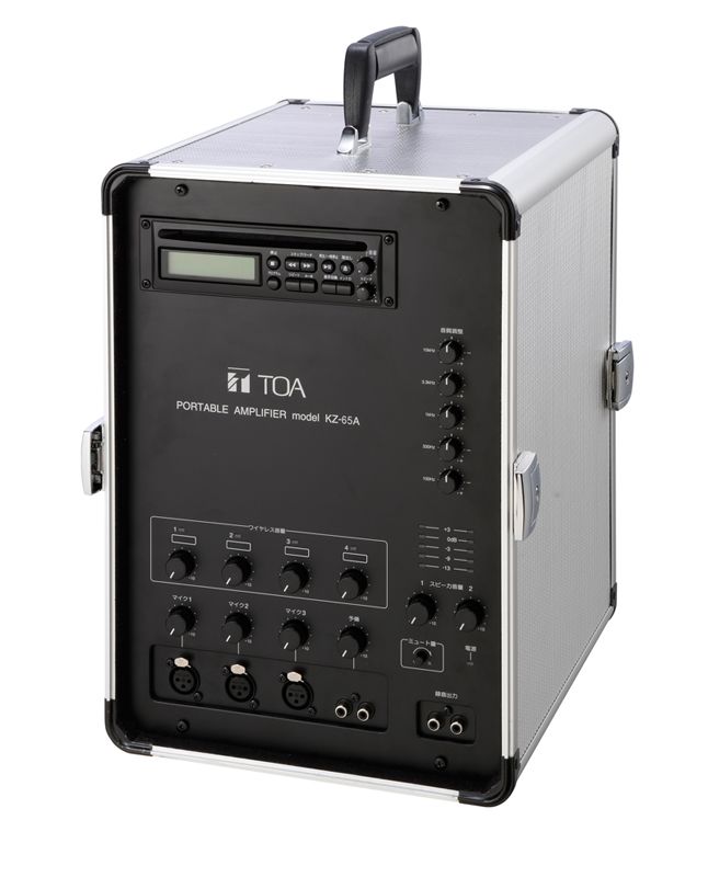 【新品/取寄品/代引不可】移動用PAアンプ 65Wｘ2ch CD付 KZ-65A