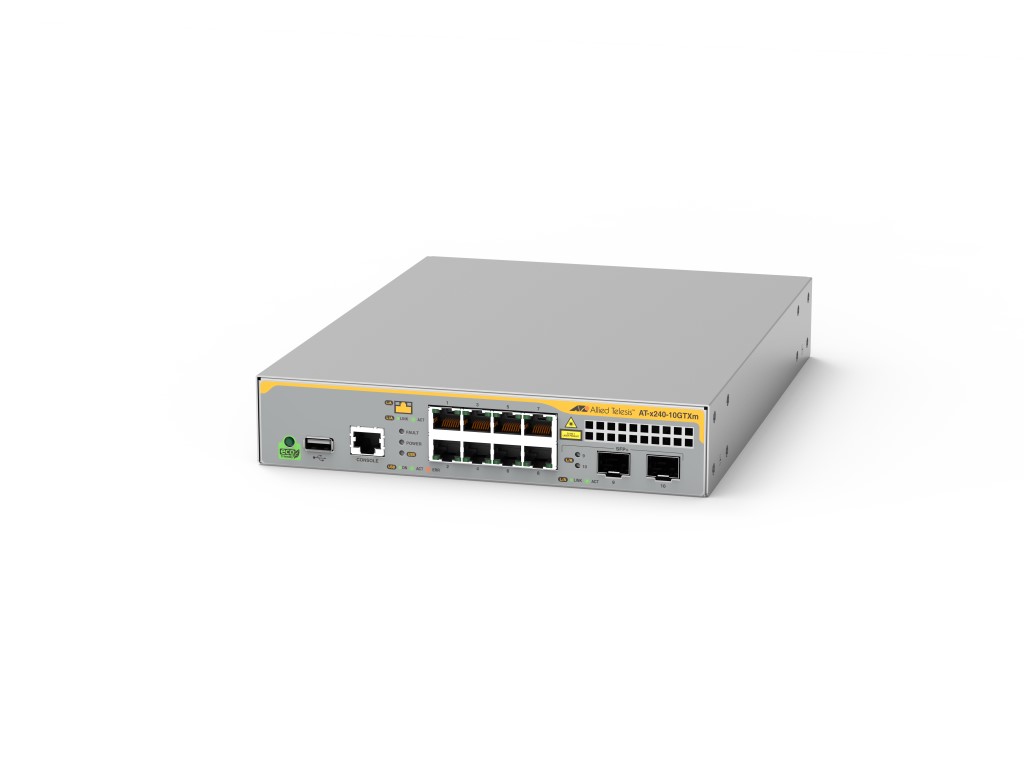 【新品/取寄品/代引不可】AT-x240-10GTXm[100/1/2.5/5GBASE-Tx8、SFP+スロットx2] 4917R