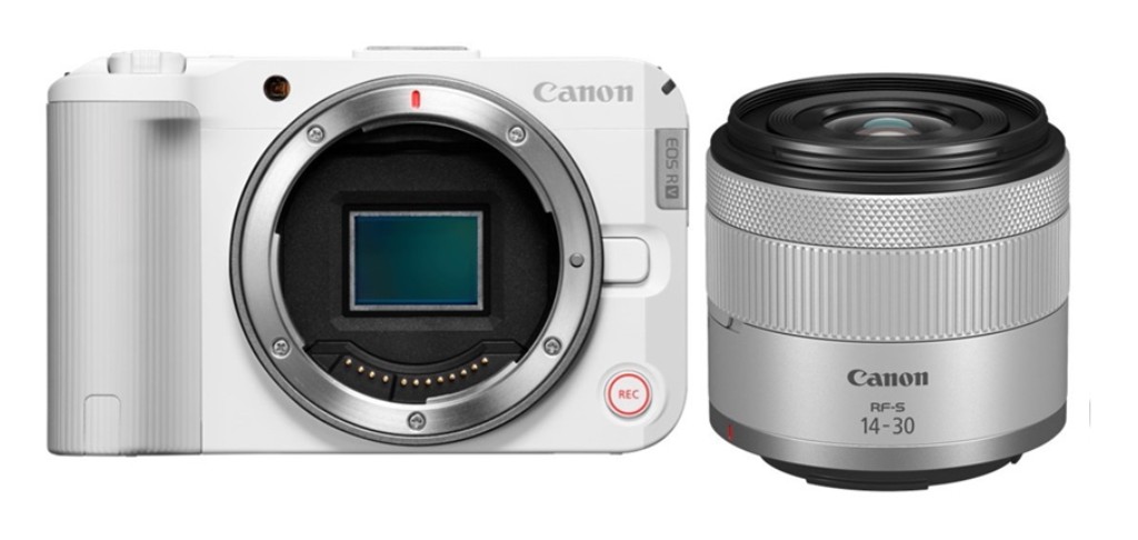 Canon EOS R50 V RF-S14-30 IS STM PZ 水晶体一揃いの道具 白いこと キヤノン APS-Cサイズミラーレスカメラ