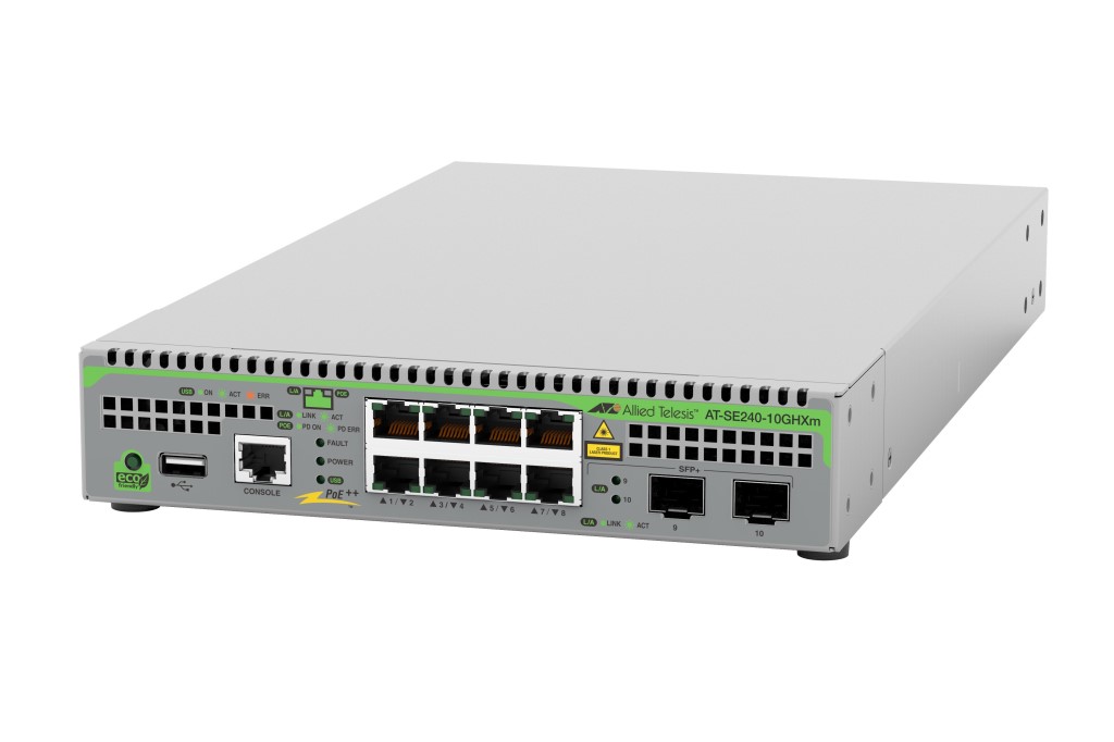 【新品/取寄品/代引不可】AT-SE240-10GHXm-Z5[100/1/2.5/5GBASE-Tx8(PoE-OUT)、SFP+拡張スロットx2(配送標準尺度保護すること5年付)] 4921RZ5