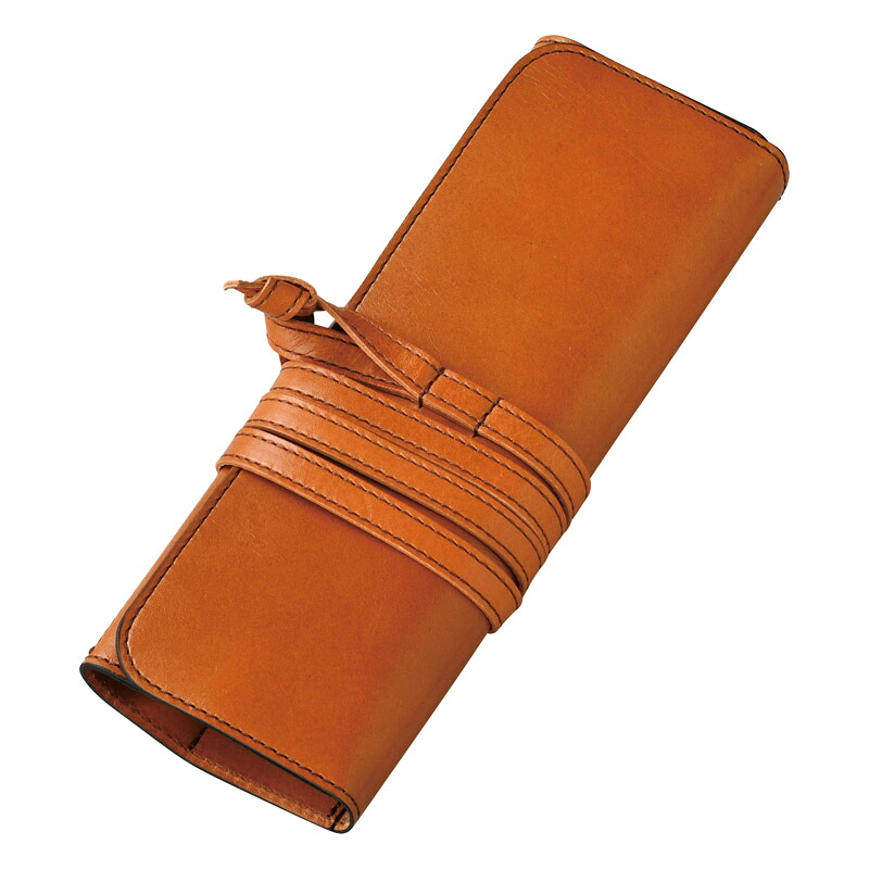 【新品/取寄品/代引不可】【特選商品】オイルレザーロールペンケース 9682-06| Outlet Plaza