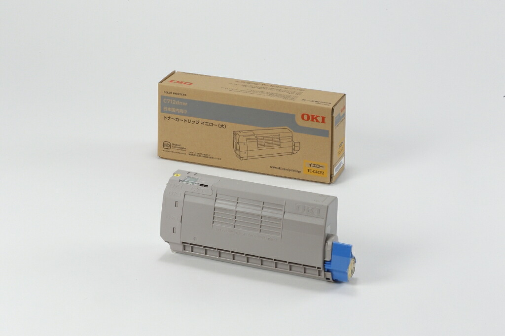 【新品/取寄品/代引不可】トナーカートリッジ(大) イエロー (C712dnw) TC-C4CY2| Outlet Plaza