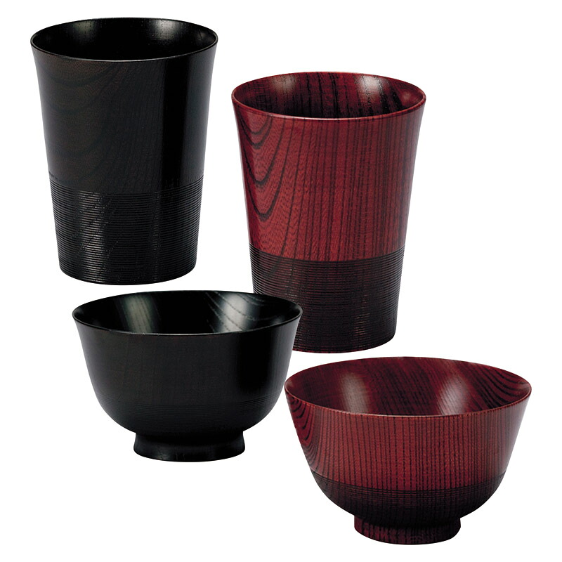 【新品/取寄品/代引不可】【特選商品5】「伝」TSUTAE トールカップ･汁椀ペアセット　6052｜ Ｏutlet Ｐlaza