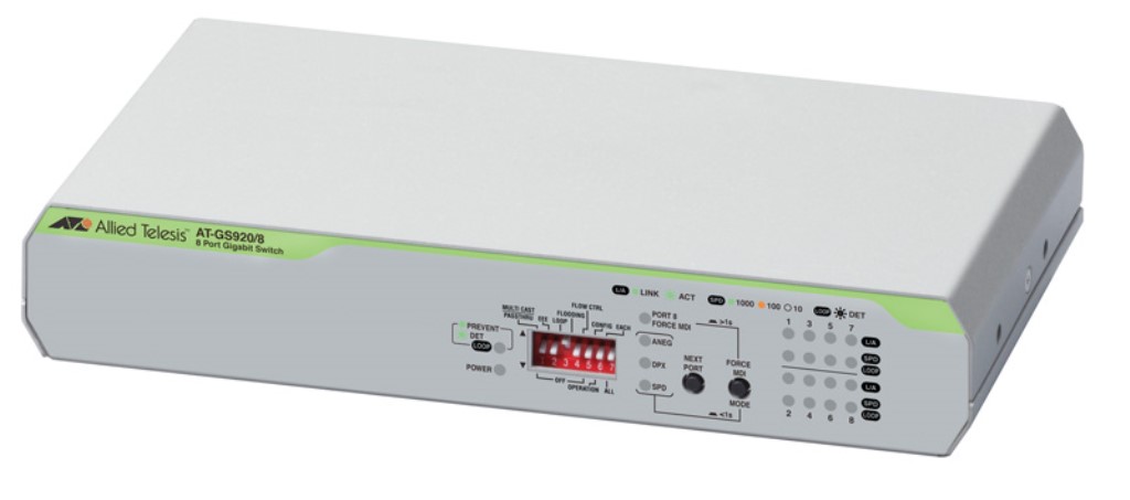 【新品/取寄品/代引不可】AT-GS920/8-Z5[10/100/1000BASE-Tx8(配送標準尺度保護すること5年付)] 3587RZ5