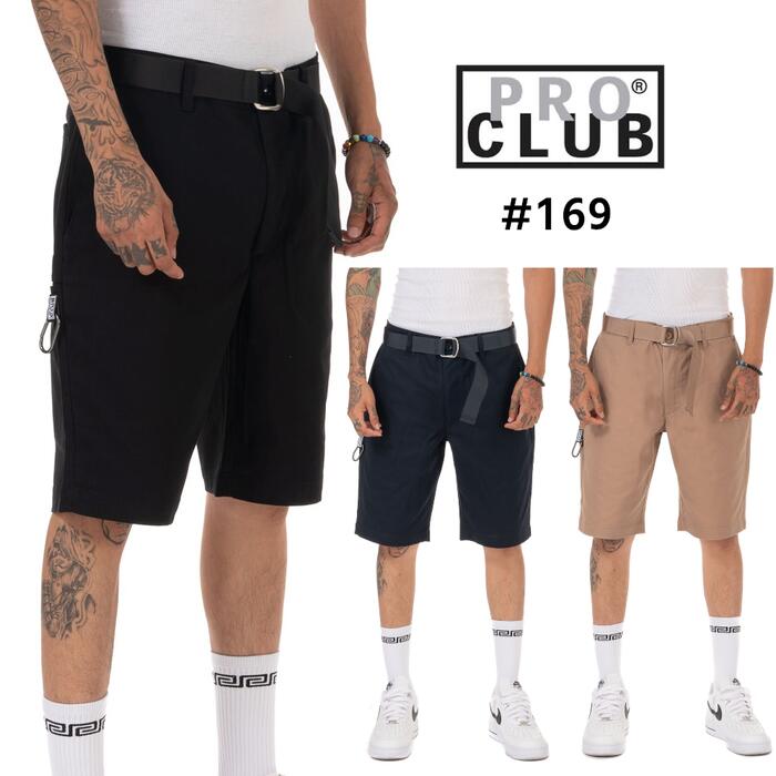 PRO CLUB コットンツイル カーゴ ショートパンツ ベルト付き 5色 楽天市場】PRO CLUB プロクラブ 【チノ ショートパンツ ベルト