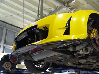 【エントリーでポイント10倍】amuse フロントディフューザー 日産 ニッサン フェアレディZ Z33用 【エアロ】【自動車パーツ】 アミューズ Front Diffuser