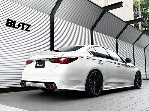 【エントリーでポイント10倍】BLITZ NUR-SPEC CUSTOM EDITION CR 日産 ニッサン スカイライン 400R/GT RV37用 (63190C)【マフラー】【自動車パーツ】 ブリッツ ニュルスペック カスタムエディション カーボンレッド CARBONRED