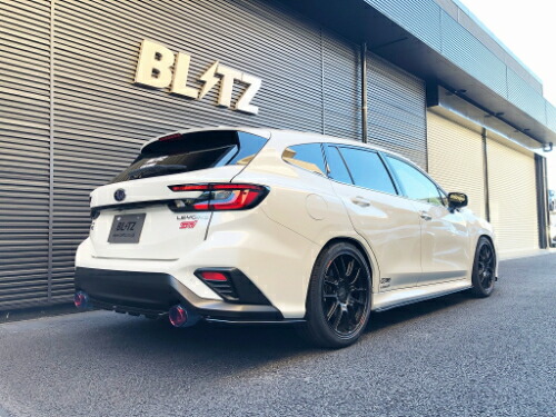 【エントリーでポイント10倍】BLITZ NUR-SPEC CUSTOM EDITION CR スバル レヴォーグ VNH用 リアピースのみ(63195C)【マフラー】【自動車パーツ】 ブリッツ ニュルスペック カスタムエディション カーボンレッド CARBONRED