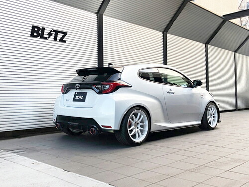 BLITZ NUR-SPEC CUSTOM EDITION CR トヨタ GRヤリス RS MXPA12用 (63197C)【マフラー】【自動車パーツ】ブリッツ ニュルスペック カスタムエディション カーボンレッド CARBONRED|矢東アウトレットショップ