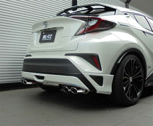 BLITZ NUR-SPEC VS Quad トヨタ C-HR ZYX10用 モデリスタバンパー装着車(63543)【マフラー】【自動車パーツ】ブリッツ ニュルスペック ブイエス クアッド｜矢東アウトレットショップ