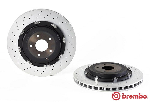 brembo FLOATING BRAKE DISC リア用 ドリルドディスク 日産 ニッサン GT-R R35 ローター380&times;30mm車用 (09.A190.13)【ブレーキローター】【自動車パーツ】ブレンボ フローティングブレーキディスク｜矢東アウトレットショップ 98,494円
