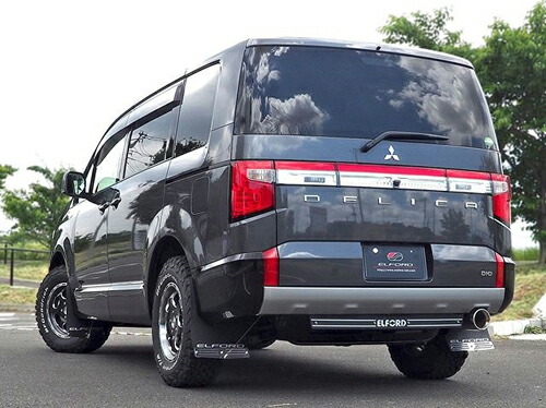 【エントリーでポイント10倍】MEIWA ELFORD Mud Flap ミツビシ デリカD:5 ディーゼル車 MC後 3DA-CV1W用 【外装品】【自動車パーツ】 メイワ エルフォード マッドフラップ