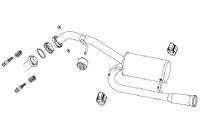 FUJITSUBO A-S マツダ プレマシー 2.0 2WD CWEFW用 (350-47521)【マフラー】【自動車パーツ】フジツボ オーソライズS AUTHORIZE 藤壺技研|矢東アウトレットショップ