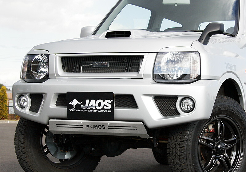 【エントリーでポイント10倍】JAOS FRONT SPORTS COWL スズキ ジムニー JB23用 未塗装(B040512) 【エアロ】【自動車パーツ】 ジャオス フロント スポーツカウル 【個人宅も送料お客様負担にて配送可能】