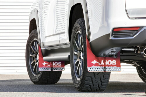 JAOS マッドガード3 前後セット レッド トヨタ ランドクルーザー (ランクル) 300系 ZX用 (B610051/B621001) 【外装品】【自動車パーツ】 ジャオス MUD GUARD III 赤 フロント/リヤ セット|矢東アウトレットショップ