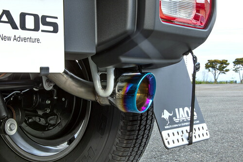 JAOS BATTLEZ EXHAUST ZS TC スズキ ジムニーシエラ JB74系用 チタンカラーテール (B702518BTC) 【マフラー】【自動車パーツ】 ジャオス バトルズ エキゾースト ZS TC【個人宅も送料お客様負担にて配送可能】｜矢東アウトレットショップ