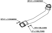 【エントリーでポイント10倍】柿本改 カキモトレーシング フロントパイプ Standard 日産 ニッサン スカイライン GTS-25t ECR33用 (NF309)【マフラー】【自動車パーツ】 KAKIMOTO RACING FRONT PIPE スタンダード 【個人宅も送料お客様負担にて配送可能】