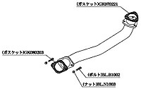 柿本改 カキモトレーシング フロントパイプ Standard 日産 ニッサン スカイライン GTS-t MT HCR32用 (NF312)【マフラー】【自動車パーツ】KAKIMOTO RACING FRONT PIPE スタンダード【個人宅も送料お客様負担にて配送可能】|矢東アウトレットショップ