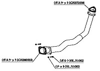 【エントリーでポイント10倍】柿本改 カキモトレーシング フロントパイプ Standard トヨタ スープラ 2.0GTツインターボ GA70用 (TF309)【マフラー】【自動車パーツ】 KAKIMOTO RACING FRONT PIPE スタンダード 【個人宅も送料お客様負担にて配送可能】