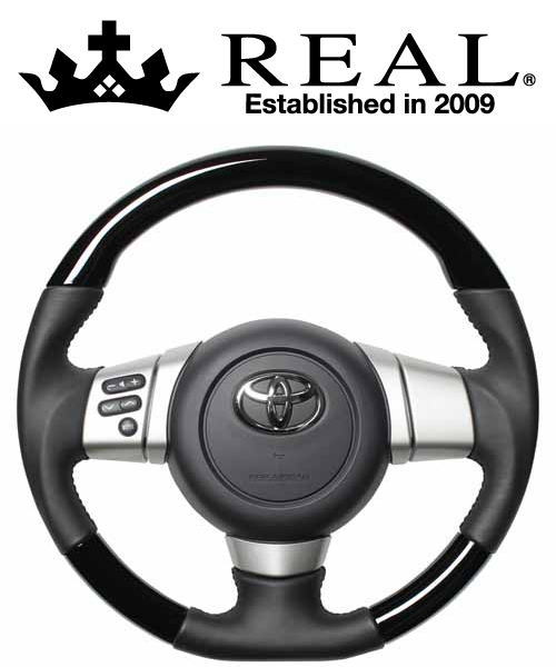 【エントリーでポイント10倍】REAL STEERING オリジナルシリーズ トヨタ FJクルーザー GSJ15W用 カラー：ピアノブラック (FJ-PBW-BK)【ハンドル】【自動車パーツ】 レアル ステアリング