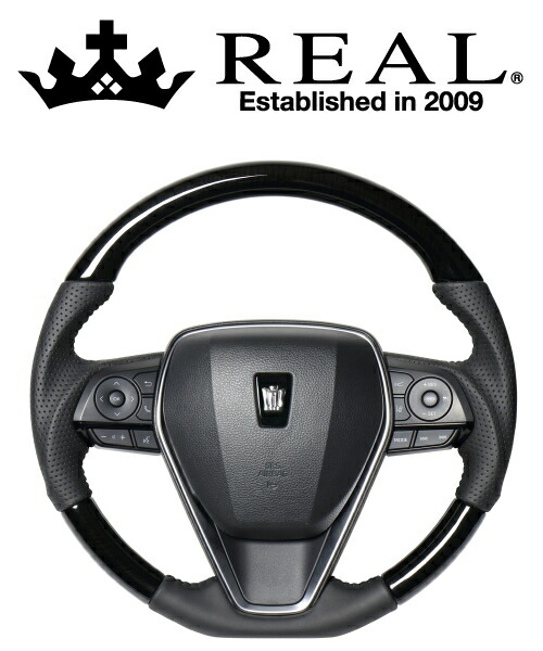 【エントリーでポイント10倍】REAL STEERING オリジナルシリーズ トヨタ カローラ クロス 10系用 カラー：38Bブラックウッド (TYA-38BBKW)【ハンドル】【自動車パーツ】 レアル ステアリング