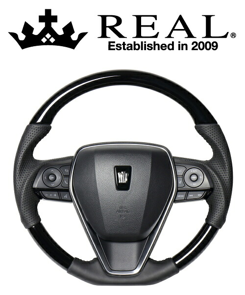 REAL STEERING プレミアムシリーズ トヨタ RAV4 50系用 カラー：ピアノブラック(TYAP-PBW)【ハンドル】【自動車パーツ】レアル ステアリング｜矢東アウトレットショップ 40,662円
