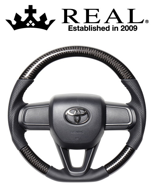 REAL STEERING オリジナルシリーズ トヨタ ピクシス トラック 後期 S500U/S510U用 カラー:ブラックカーボン(DIB-BKC-BK)【ハンドル】【自動車パーツ】レアル ステアリング|矢東アウトレットショップ