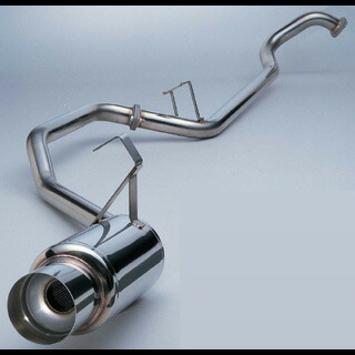 【エントリーでポイント10倍】SUXON RACING TYPE-S MUFFLER トヨタ ランドクルーザー (ランクル80) 後期 ガソリン車 FZJ80J用 片側シングル (TS4006） 送料区分：D 【マフラー】サクソンレーシング タイプS マフラー