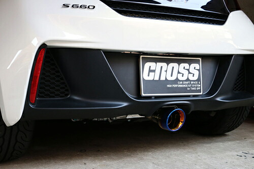 【エントリーでポイント10倍】TAKE OFF CROSS STAGE MUFFLER + Muffler Cutter ホンダ S660 JW5用 （CSMF030/CSMF031）【マフラー】 テイクオフ クロスステージマフラー マフラーカッター