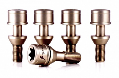 第一ネット BE Titanium Bolt Thunder ZERO ビーゼロ ホイールボルト Ti 16本セット(zero-12125-16)【ホイールパーツ】サンダアボルトチタニウム コニカル座 43mm M12xP1.25 - ホイール・タイヤ周辺用品