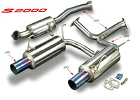 トダ レーシング ハイパワーマフラーセット ホンダ S2000 AP1/AP2用 (18000-AP1-001)【マフラー】【自動車パーツ】TODA RACING High Power Muffler Set 戸田レーシング｜矢東アウトレットショップ