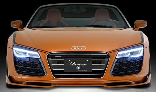 【エントリーでポイント10倍】ROWEN WORLD PLATINUM フロントスポイラー(カーボン+FRP) 素地 AUDI R8スパイダー MC後 42CTYF用 (1A007A01)【エアロ】【自動車パーツ】 ロェン ワールドプラチナ【車法人のみ送料無料】 235,950円
