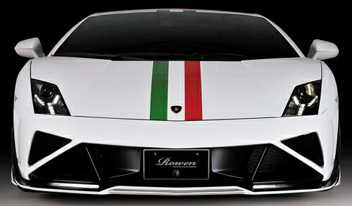 【エントリーでポイント10倍】ROWEN WORLD PLATINUM フロントスポイラー(カーボン+FRP) 素地 ランボルギーニ ガヤルド 後期 LP550/LP560/LP570用 (1G002A10)【エアロ】【自動車パーツ】 ロェン ワールドプラチナ【車法人のみ送料無料】