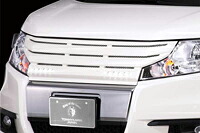【エントリーでポイント10倍】ROWEN JAPAN PREMIUM フロントグリル カメラなし(FRP) 素地 ホンダ ステップワゴン スパーダ 前期 RK5用 (1H003C00)【エアロ】【自動車パーツ】 ロェン ジャパンプレミアム