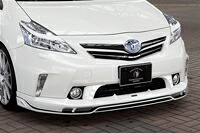 【エントリーでポイント10倍】ROWEN JAPAN PREMIUM フロントスポイラー LED付(FRP) 塗り分け塗装済み トヨタ プリウスα(プリウスアルファ) 前期 ZVW40W/ZVW41W用 (1T005A00##)【エアロ】【自動車パーツ】 ロェン ジャパンプレミアム