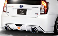 【エントリーでポイント10倍】ROWEN SPORT リアアンダーディフューザー(FRP) 素地 トヨタ プリウス G's ZVW30用 (1T007P00)【エアロ】【自動車パーツ】 ロェン スポーツ