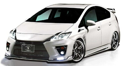 【エントリーでポイント10倍】ROWEN SPORT STYLE KIT A(FRP) 素地 トヨタ プリウス G's ZVW30用 (1T007X01)フロントスポイラー/サイドステップ/リアアンダーディフューザーのエアロ3点キット【エアロ】【自動車パーツ】 ロェン スポーツ