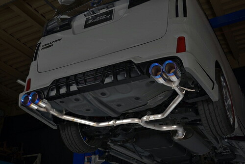 【エントリーでポイント10倍】ROWEN PREMIUM01TR HEAT BLUE TITAN トヨタ アルファード 2.5L AGH30W/AGH35W用 ロェンエアロ専用(1T018Z00TR)【マフラー】【自動車パーツ】 ロェン プレミアム01TR ヒートブルーチタン