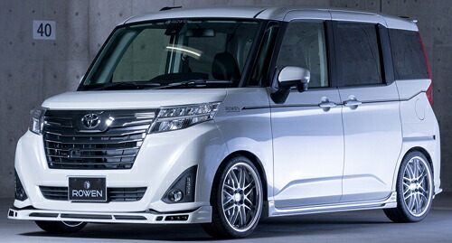 ROWEN スタイルキット(FRP) 塗り分け塗装済み トヨタ ルーミー カスタム M900A/M910A用 (1T032X00##)フロントスポイラー/サイドステップ/リアアンダースポイラーのエアロ3点キット【エアロ】【自動車パーツ】ロェン|矢東アウトレットショップ