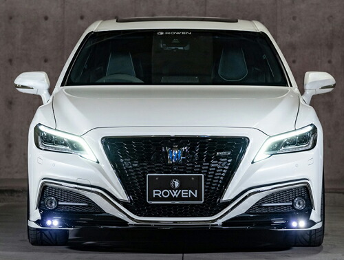 ROWEN フロントスポイラー LED付(FRP) 素地 トヨタ クラウン RS AZSH20/ARS220/GWS224用 (1T036A00)【エアロ】【自動車パーツ】ロェン|矢東アウトレットショップ