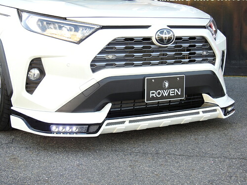 ROWEN フロントスポイラー(FRP) 素地 トヨタ RAV4 G/X MXAA/AXAH用 LEDスポットランプ付き(1T039A00)【エアロ】【自動車パーツ】ロェン|矢東アウトレットショップ